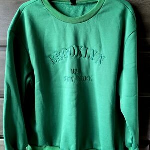 Green Brooklyn New York Women's Sweater